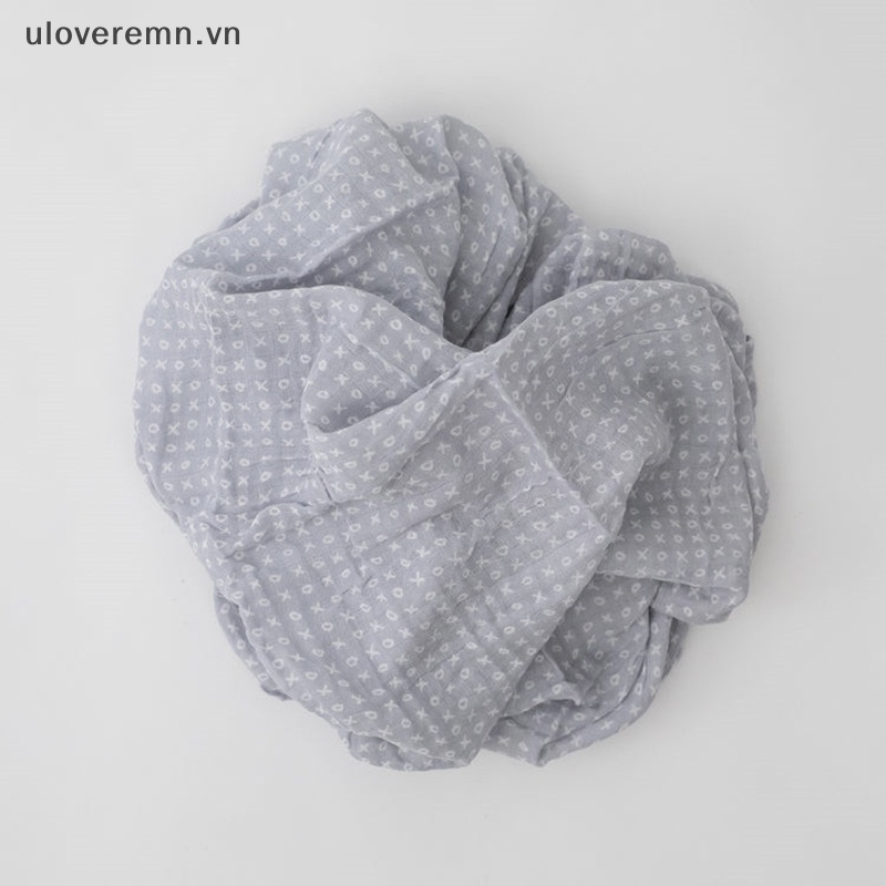 Chăn Quấn Em Bé Chất Liệu Cotton In Chữ Uloveremn Xoxo Muslin
