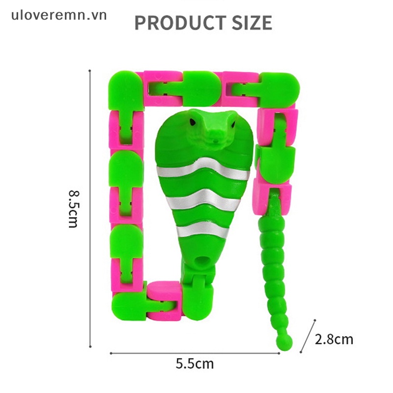Uloveremn Set 2 Vòng Đeo Tay Dạng Chuỗi Rắn Cảm Biến Giảm Căng Thẳng