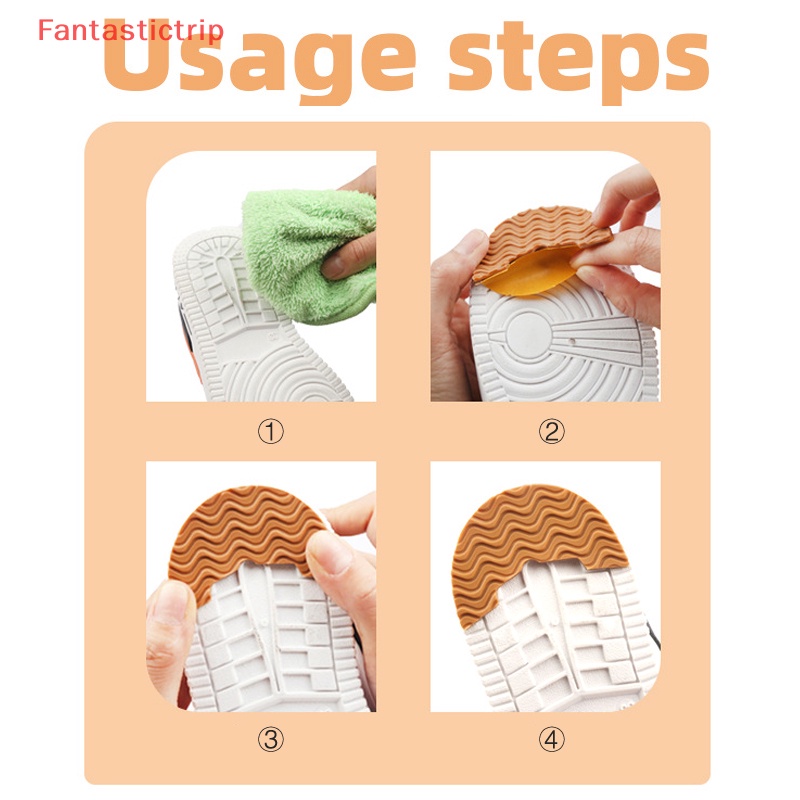 1 Cặp Miếng Dán Đế Giày Bằng Cao Su Chống Trượt Chống Mài Mòn Mới