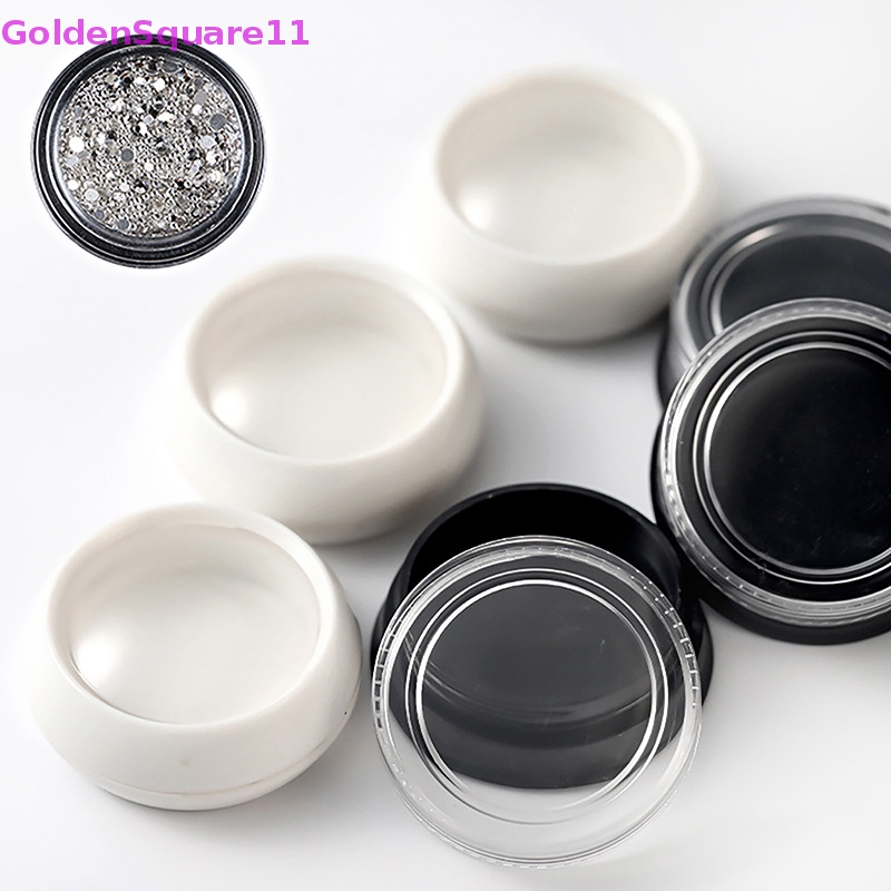 Set 5 Hộp Nhựa Tròn Mini Đựng Trang Sức / Hạt Cườm Trang Trí Móng Tay DIY