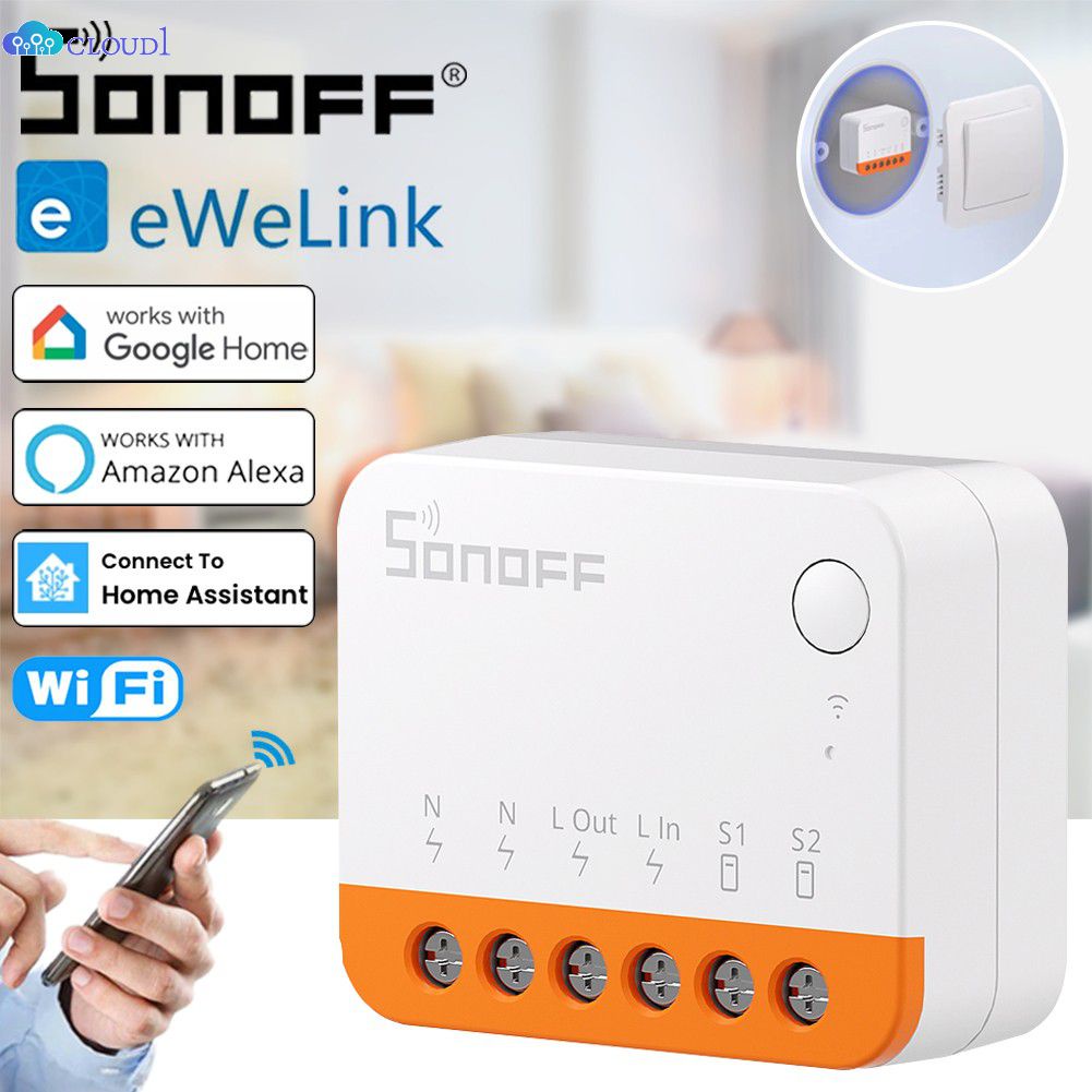 Google thông minh chuyển đổi Sonoff minir4 Mini Wifi kết nối điều khiển bởi App App cloud1