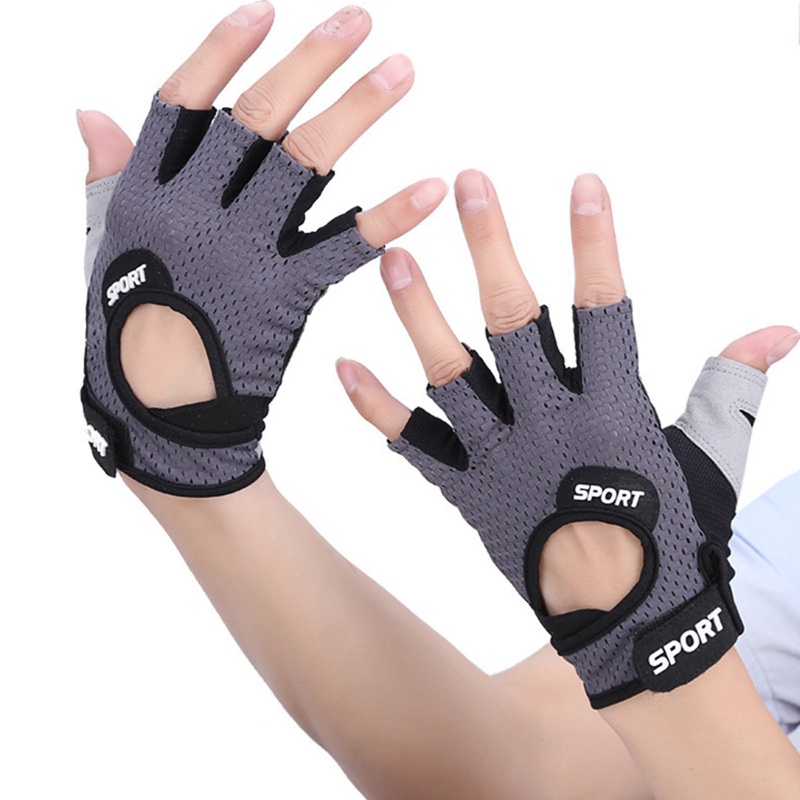 Găng Tay Nửa Ngón Chống Trượt Thoáng Khí Tiện Dụng