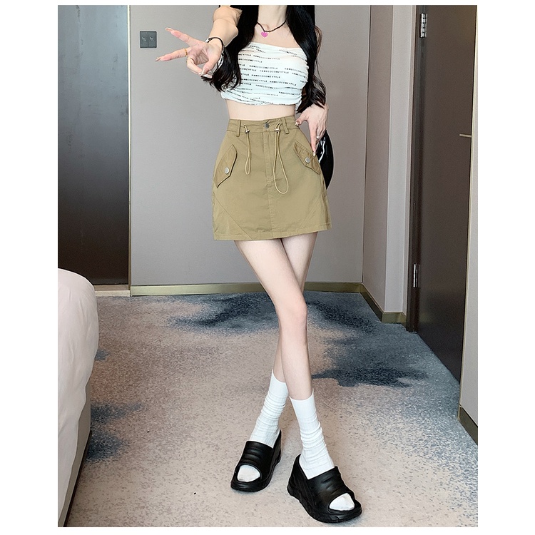 Chân váy SUXI dáng chữ A lưng cao thời trang mùa hè dành cho nữ