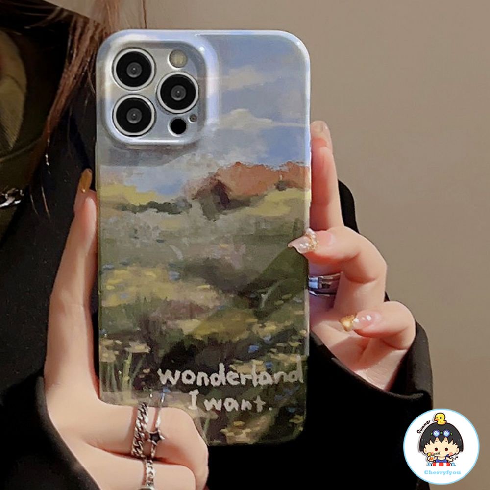 Ốp Điện Thoại TPU Mềm Chống Sốc Họa Tiết Tranh Sơn Dầu Cho IPhone 14 Pro Max 13 12 11 Pro Max