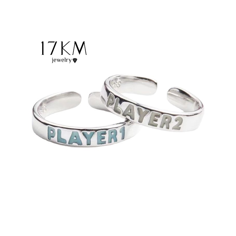 Nhẫn phát sáng 17KM có thể điều chỉnh kích cỡ thời trang dành cho cặp đôi