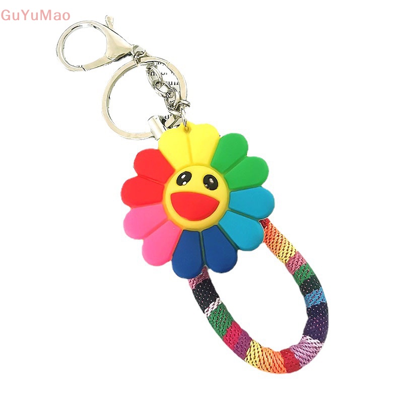 [cxGUYU] Móc Khóa Hình Hoa Hướng Dương Nhiều Màu Dễ Thương Phong Cách Hàn Quốc Cho Nữ PRTA