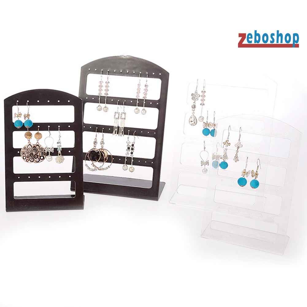 Giá Đỡ Trưng Bày Bông Tai 24 / 48 Lỗ Bằng Acrylic