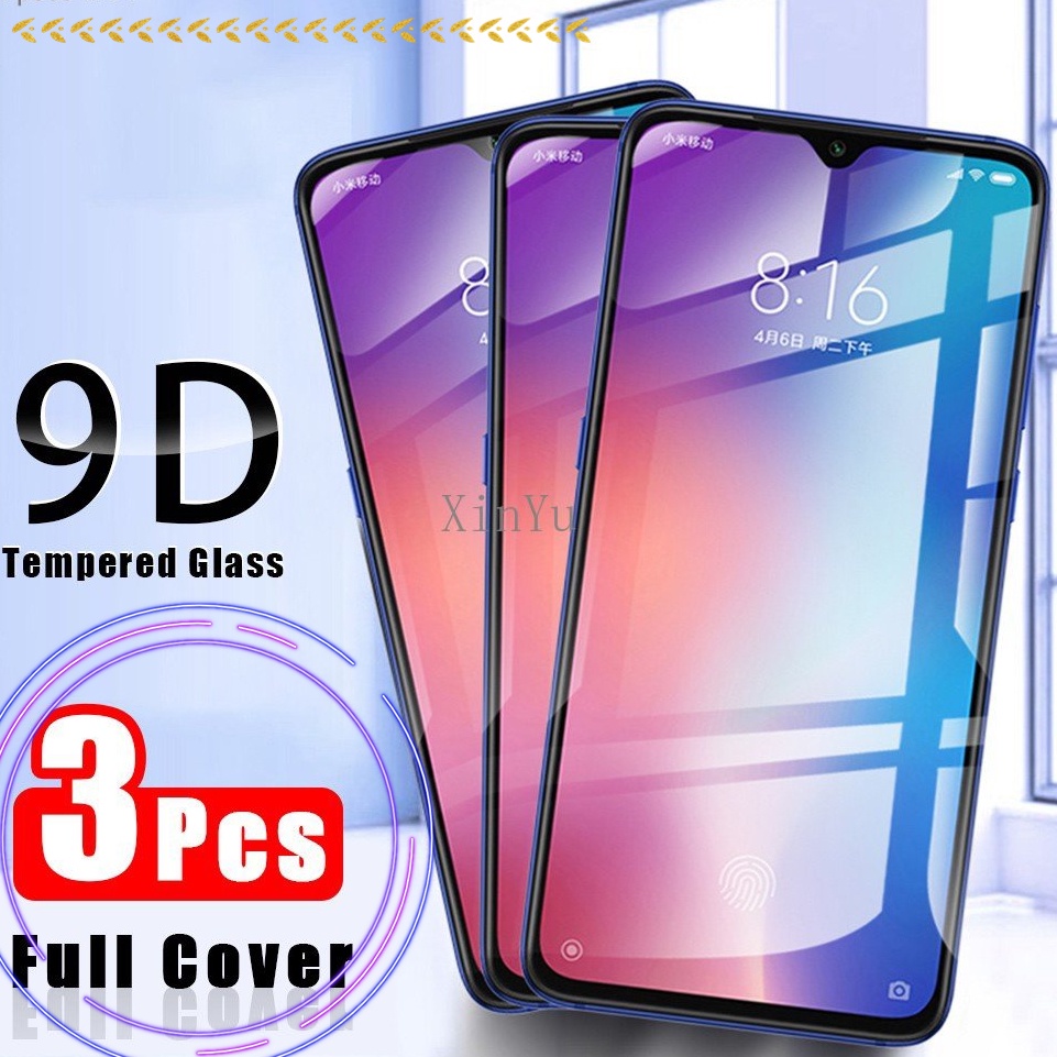 Set 3 Kính Cường Lực 9D Toàn Màn Hình Dùng Cho Samsung Galaxy M53 M52 M54 M23 M14 A23 A14 A34 A54 A73 5G