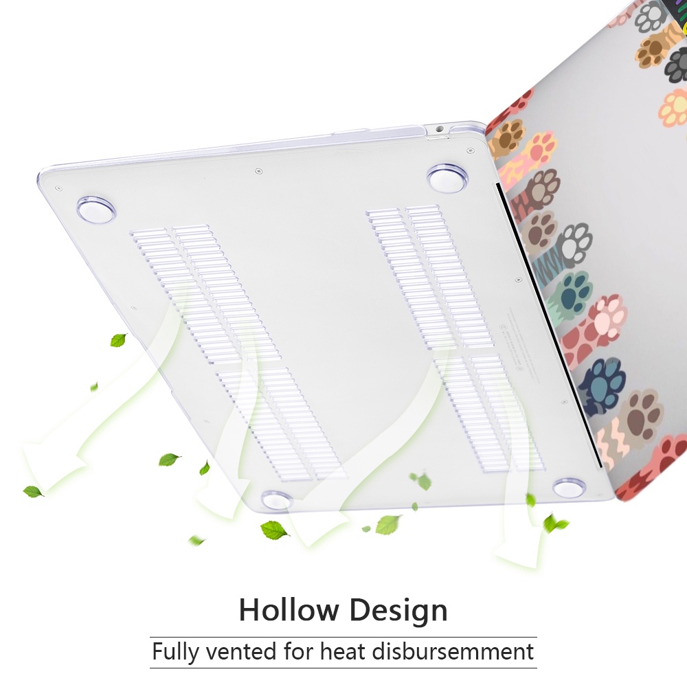 Ốp Máy Tính Bảng Nhám Trong Suốt Họa Tiết Mèo 0.8mm Cho MacBook Air 13 / Pro 14 M2 M1 / New Pro 13.3 / Air 13.3 / 13.6 M2