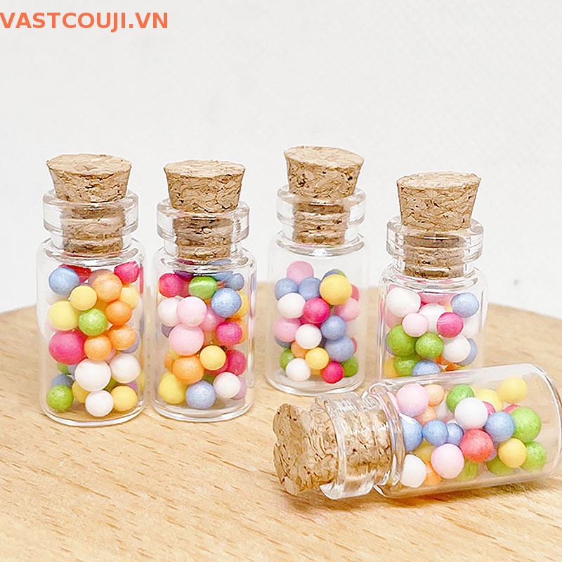 Mô Hình Bình Kẹo Mô Phỏng VASTJI Có Nút Chặn Dùng Trang Trí Nhà Búp Bê DIY