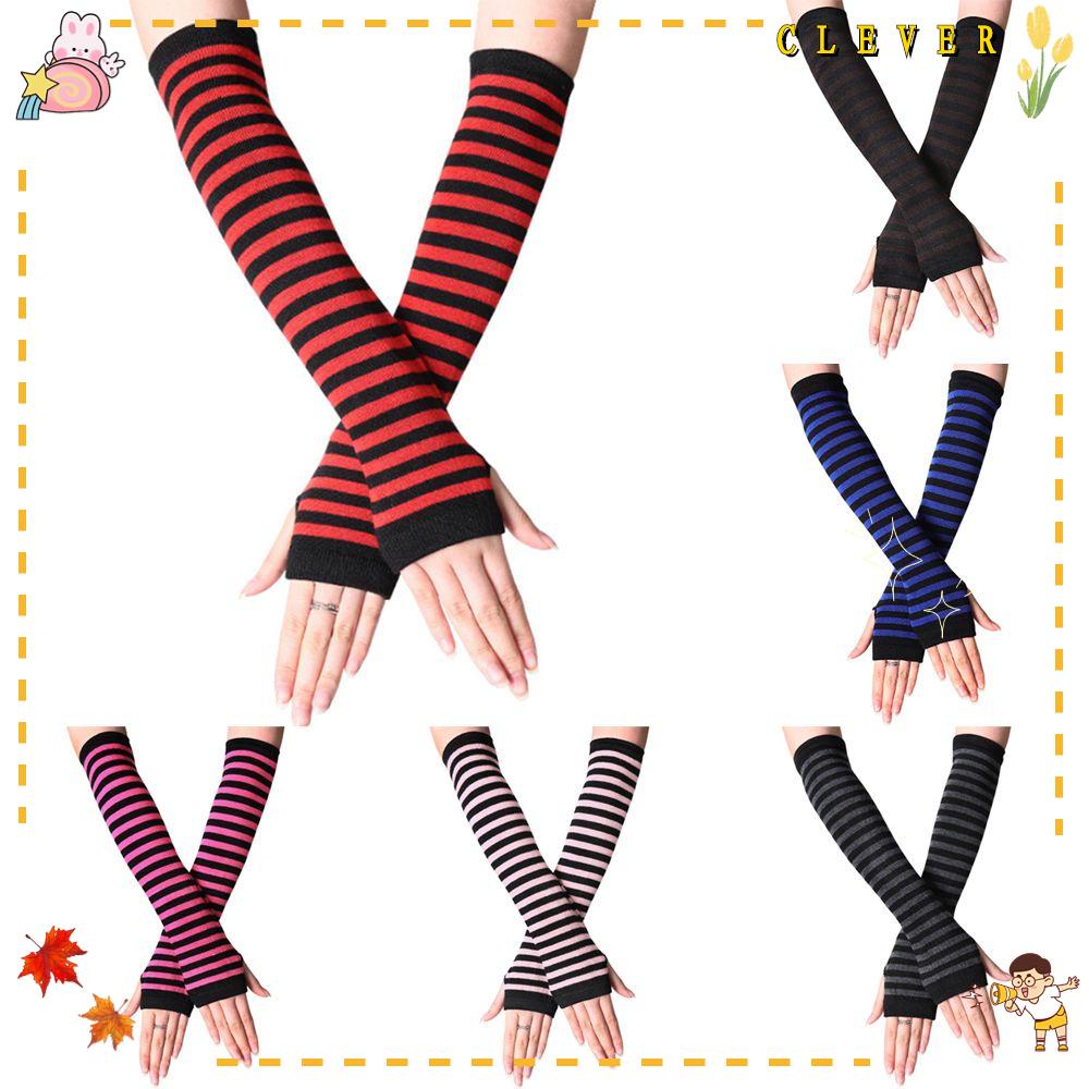 Găng Tay Cotton Dài Hở Ngón Cho Nữ