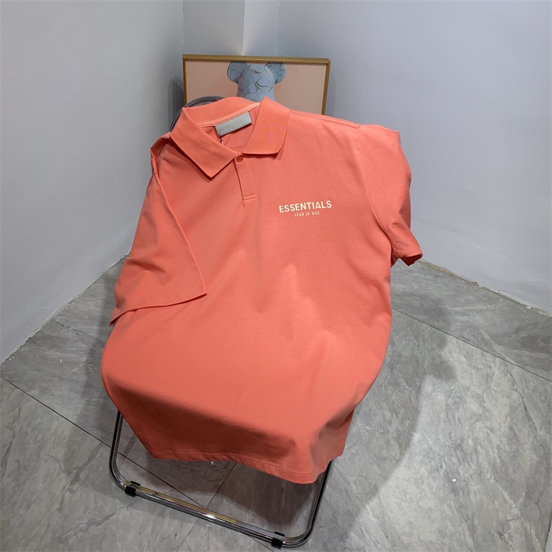 Áo Thun Polo Tay Ngắn In Chữ Phản Quang Kiểu Đường Phố Cá Tính