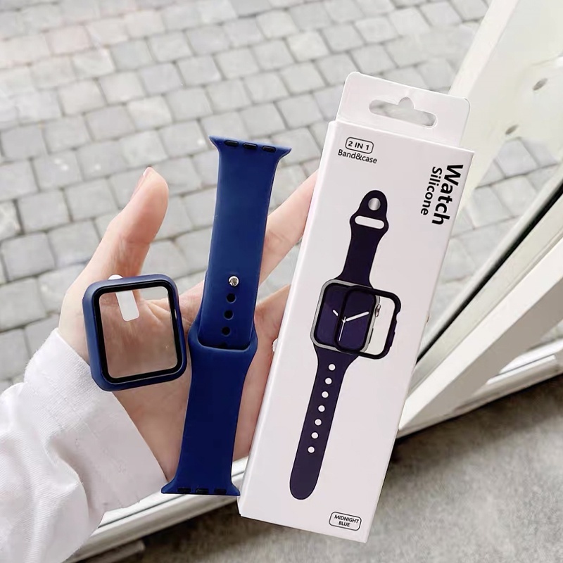 Dây Đeo 2 Trong 1 Cho Đồng Hồ Thông Minh Apple Watch 41mm 45mm 44mm 42mm 40mm 38mm 8 / 7 / 6 / SE / 5 / 4 / 3