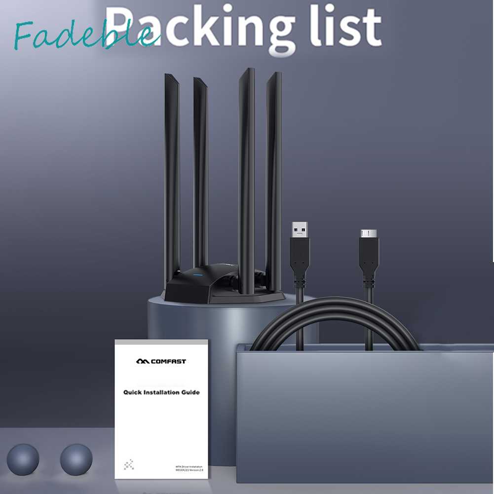 Bộ ChuyểN ĐổI WiFi COMFAST CF-WU785AC 1300M, USB 3.0 4 Ăng-Ten