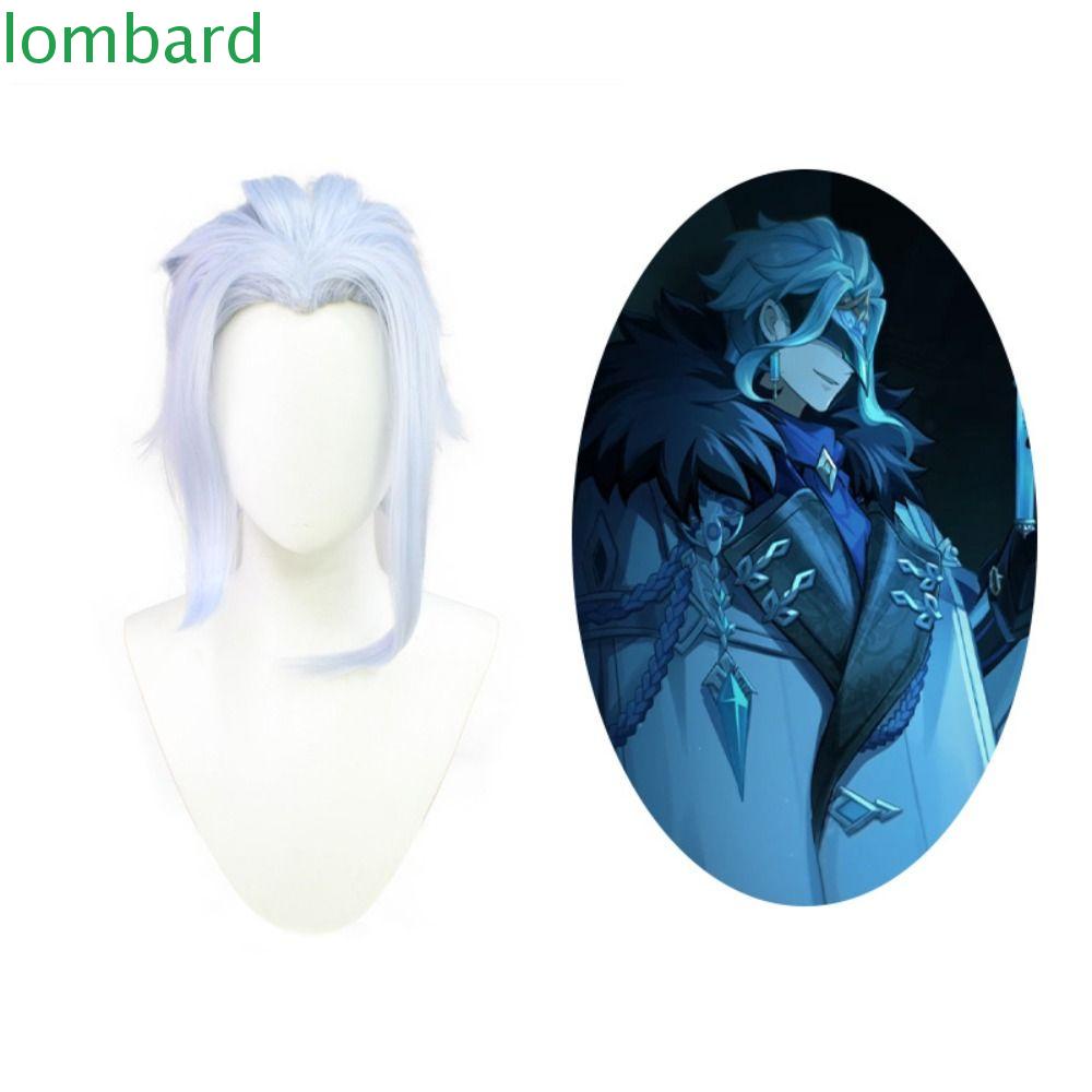 Bộ Tóc Giả Mềm Mại Thoáng Khí Hóa Trang Nhân Vật Logard Dottore