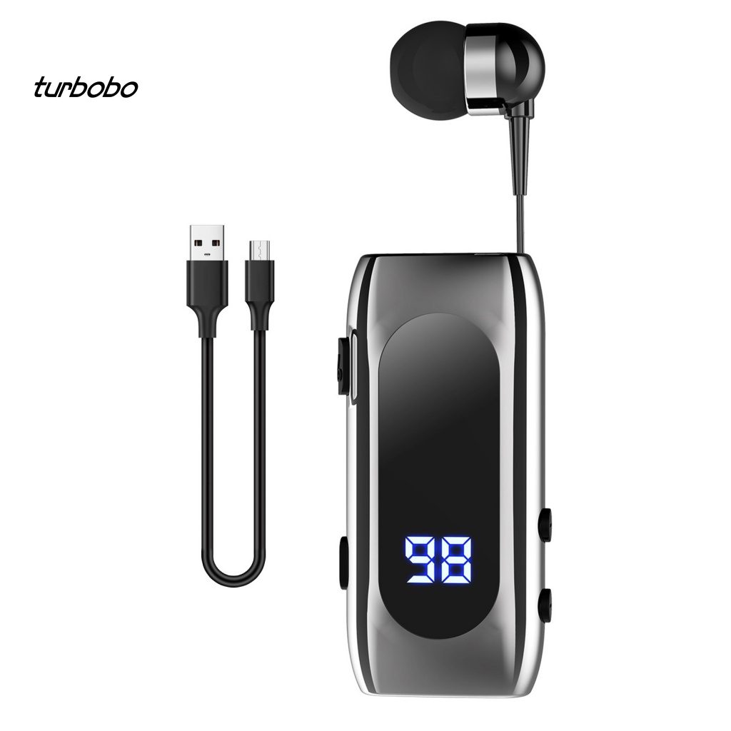 Tai nghe không dây Mini turbobo K55 Có Kẹp Gắn Cổ Áo Nhắc Nhở Cuộc Gọi Tiện Dụng Khi Lái Xe