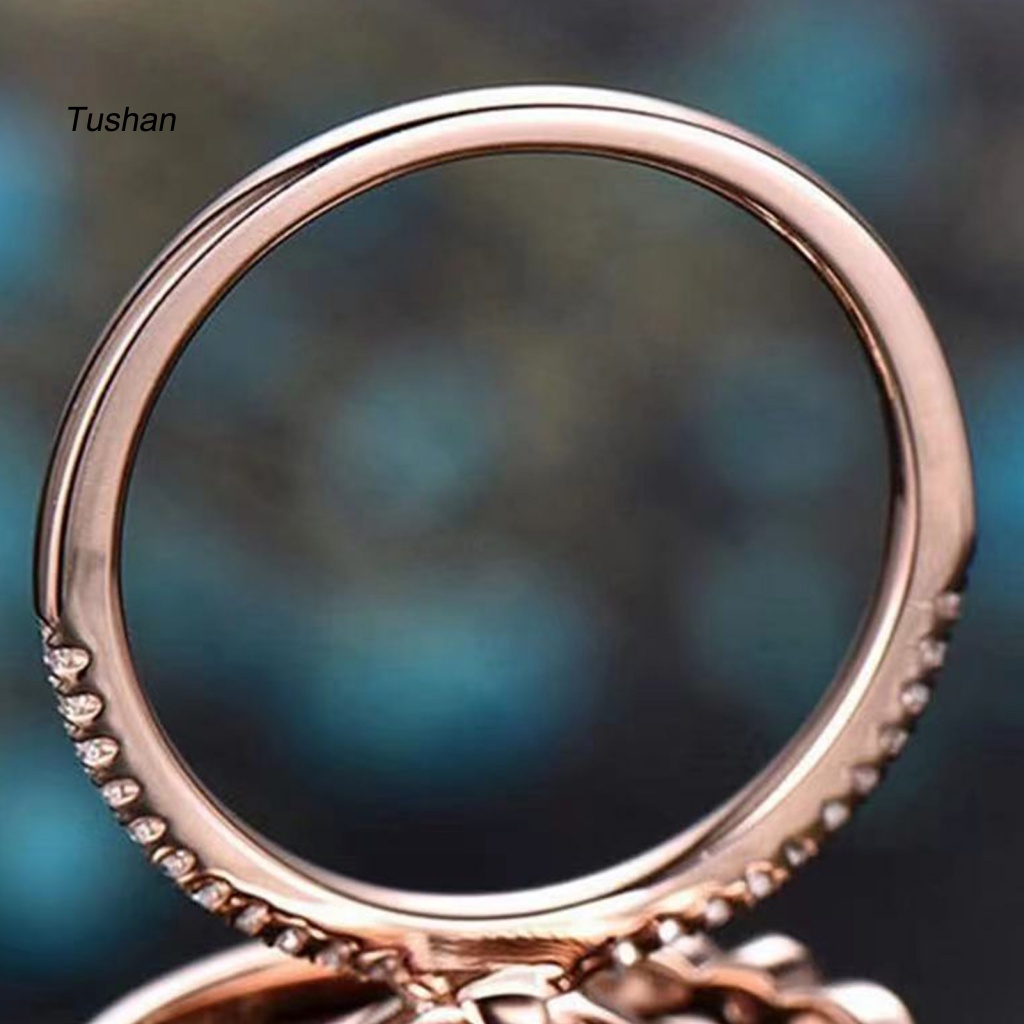 Bộ 3 Nhẫn Đính Đá Phong Cách Vintage Độc Đáo