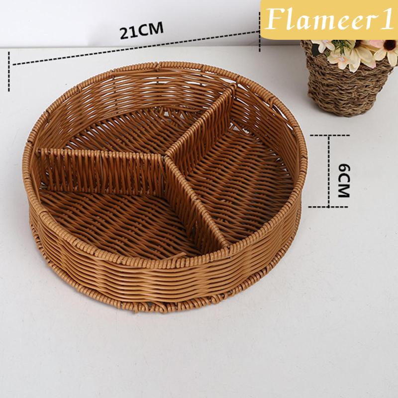[Flameameer1] Giỏ Giả Mây Thủ Công Đựng Rau Củ Quả Tại Nhà