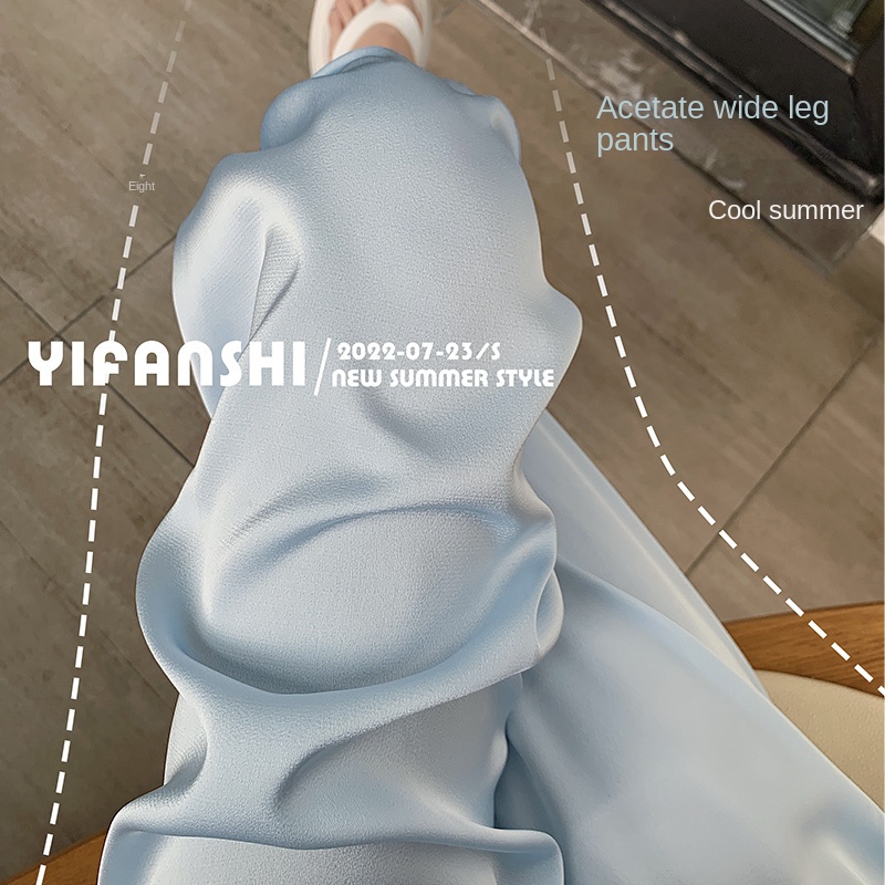 Quần Dài Lưng Cao Ống Rộng Chống Nắng Thiết Kế Mới Thời Trang Mùa Hè Cho Nữ