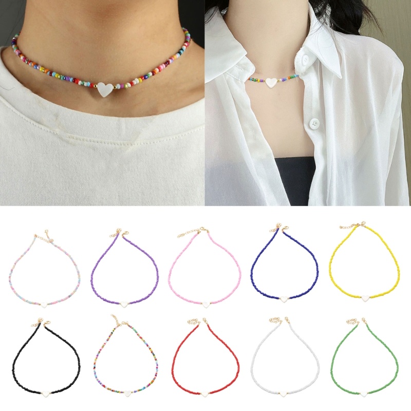 Vòng Cổ Choker Đính Vỏ Sò / Trái Tim Phong Cách Bohemian Dành Cho Nữ