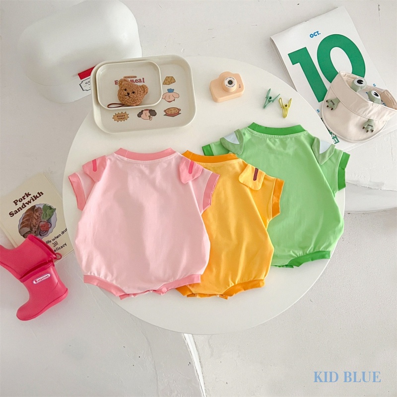 Áo Liền Quần Tam Giác Họa Tiết Hoạt Hình Thời Trang Mùa Hè Cho Bé