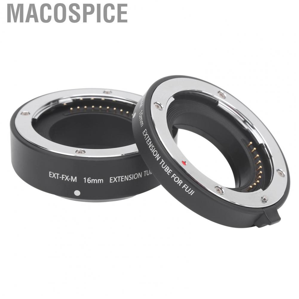 Macospice 10mm 16mm Macro Autofocus Close?Up Extension Tube For Fuji X Mount  Bl