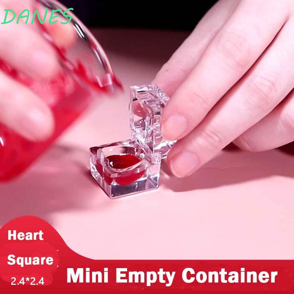 Set 5 Hộp Nhựa Rỗng Hình Vuông Đựng Son Môi / Phấn Mắt Tiện Dụng