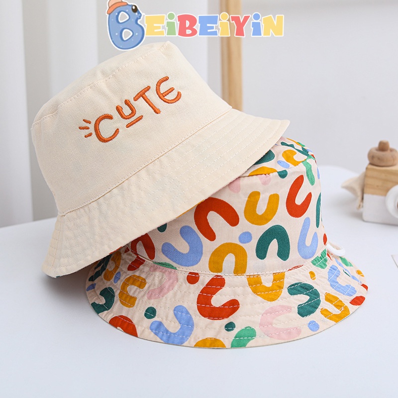 Mũ tai bèo BEIBEIYIN đội được hai mặt xinh xắn cho bé