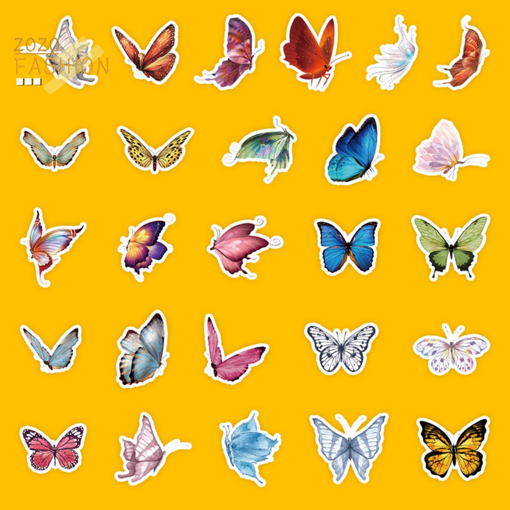 Bộ 50 Miếng Dán Trang Trí Ván Trượt / Điện Thoại Bằng PVC DIY