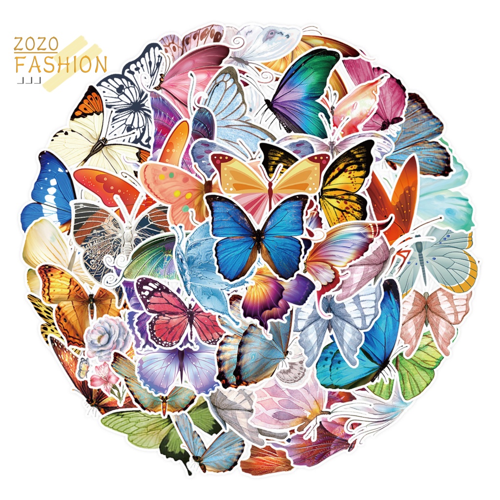 Bộ 50 Miếng Dán Trang Trí Ván Trượt / Điện Thoại Bằng PVC DIY