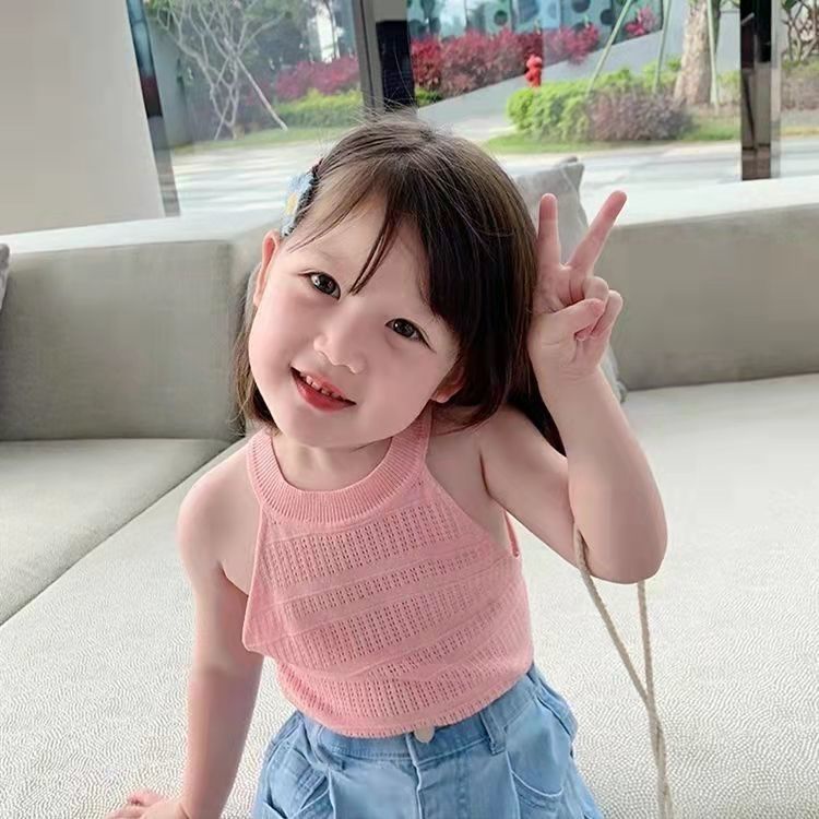 🍒muying🍒 Áo Thun Hai Dây Bé Gái Mầu sắc, Áo Hai Dây Hình CÔ GÁI siêu xinh,  mặc siêu sành điệu,chất mềm, mát, co giãn tốt, Dáng Ôm