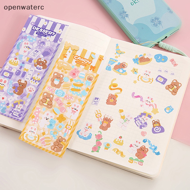 Bộ 6 Tấm Sticker Họa Tiết Hoạt Hình Dễ Thương Bắt Mắt Sành Điệu