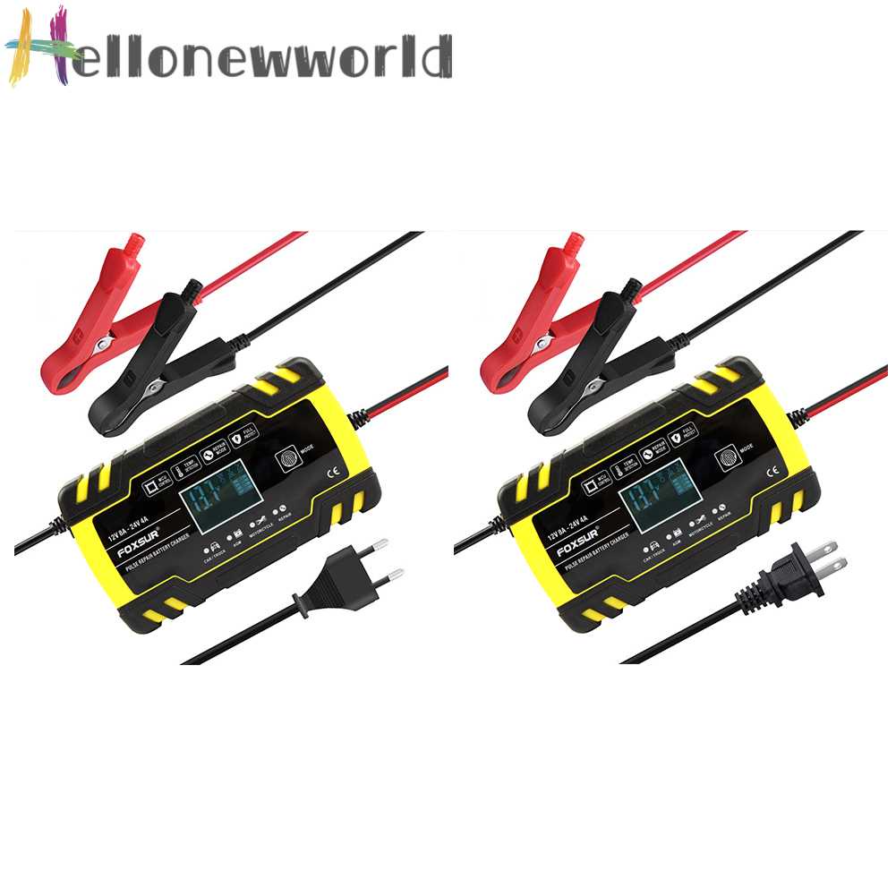 Bộ Sạc Pin Tự Động 12V8A 24V4A Cho Pin Canxi Gel AGM