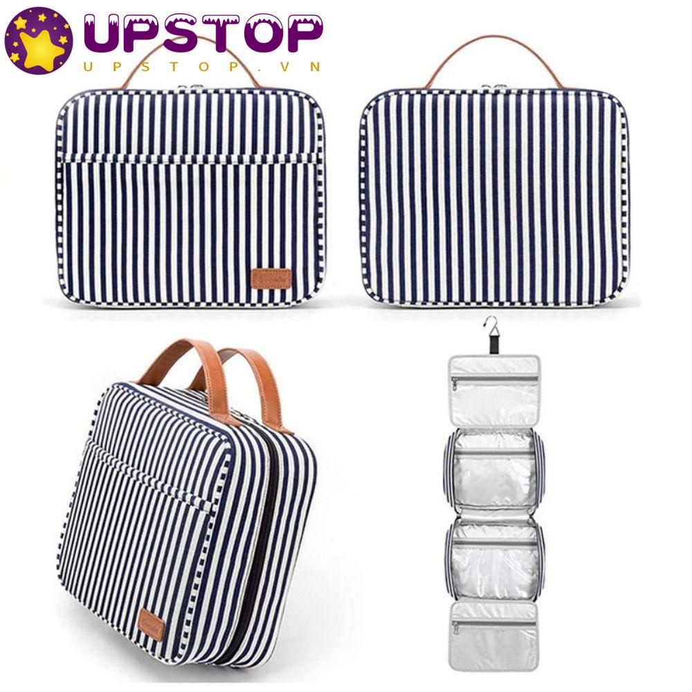 Túi Đựng Đồ Trang Điểm Sức Chứa Lớn Chia Ngăn Khô Và Ướt Tiện Dụng