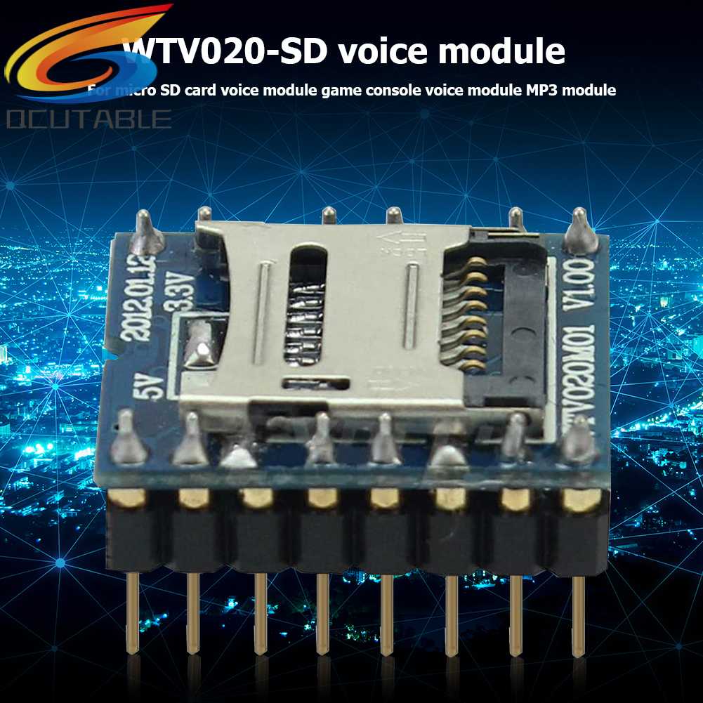 Mô Đun Âm Thanh Thẻ Nhớ SD MP3 WTV020-SD 32M-1GB