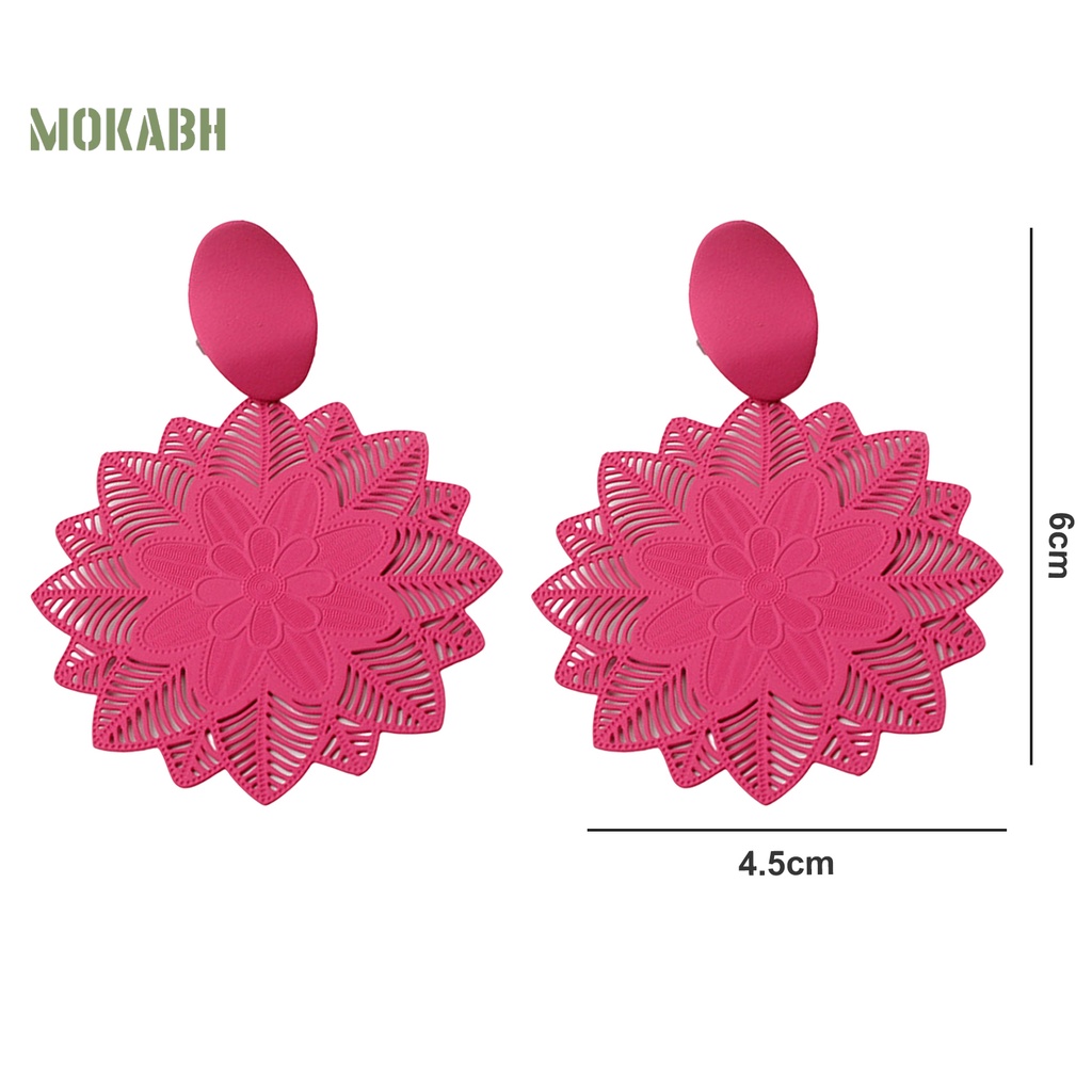 1 Đôi Bông Tai Hình Hoa Phong Cách Gothic Thời Trang