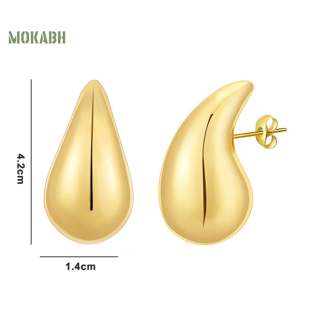 1 Đôi Bông Tai Hình Giọt Nước Bằng Hợp Kim Không Gây Dị Ứng Phong Cách Vintage Thời Trang Dành Cho Nữ