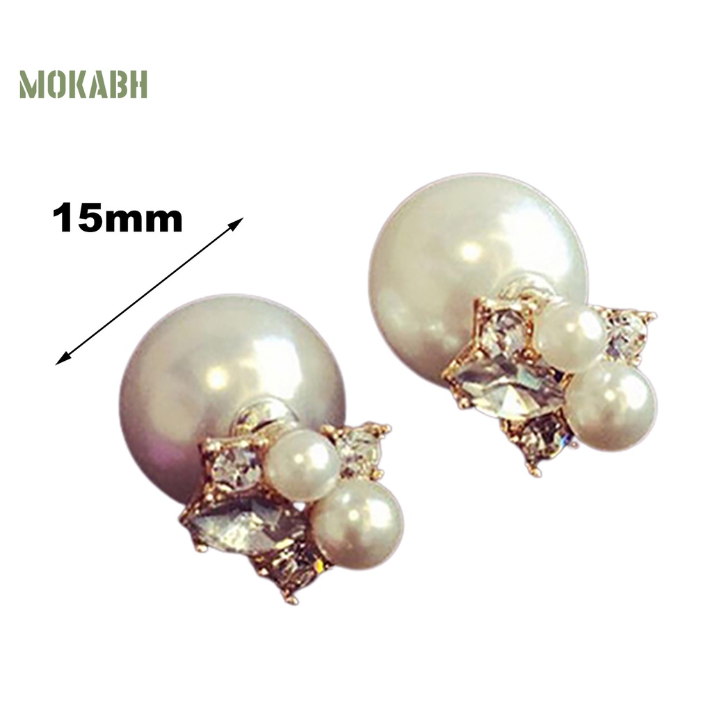 Bông Tai Đính Đá Trang Trí Trước Và Sau Thời Trang Cho Nữ