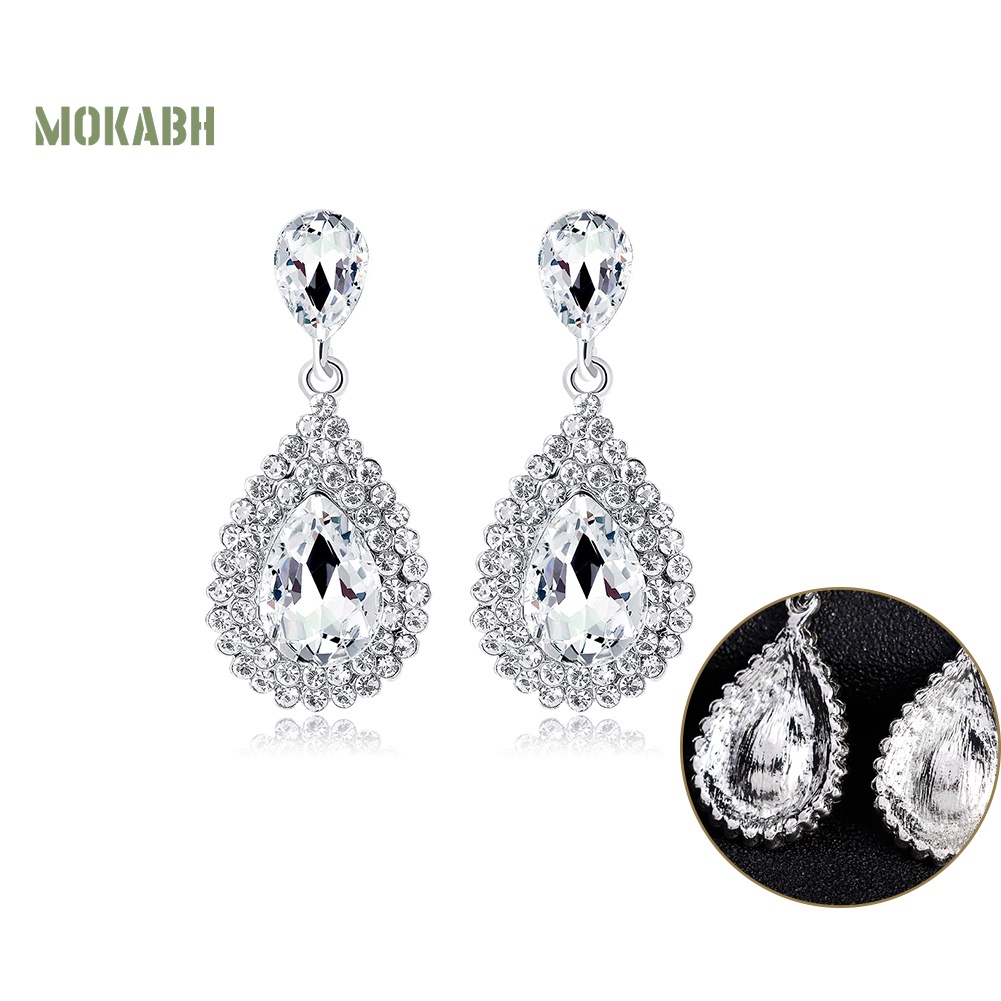 Bông Tai HìNh GiọT NướC ĐíNh Đá Sang TrọNg