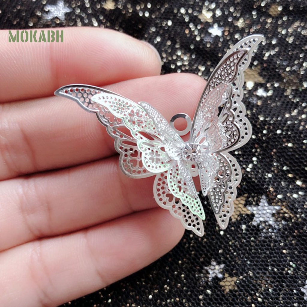 [Mới] Vòng cổ Mặt Hình Bướm Rỗng Phong Cách Cổ Điển Cho Nữ