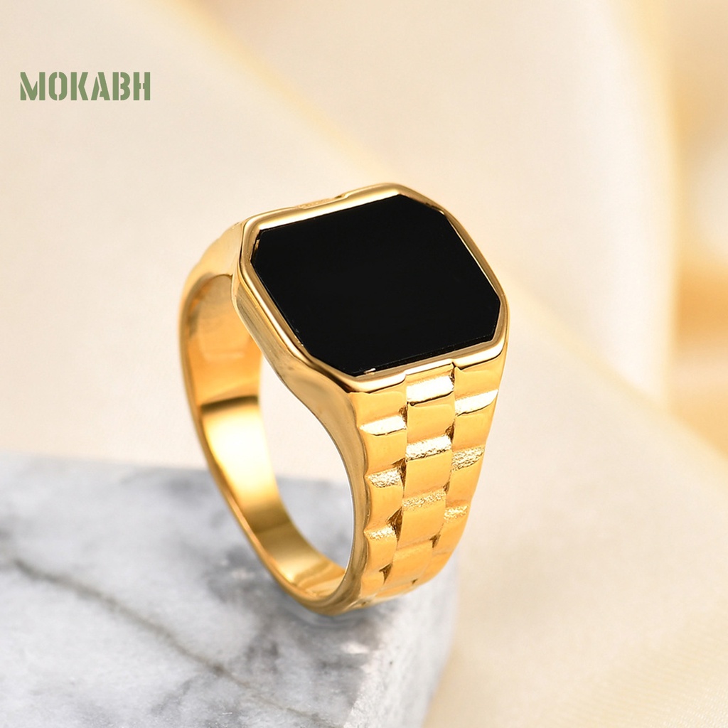 [Mới] Nhẫn Thép Titan Chống Rỉ Sét Không Phai Màu Phong Cách Cổ Điển Sang Trọng Thời Trang Cho Nữ