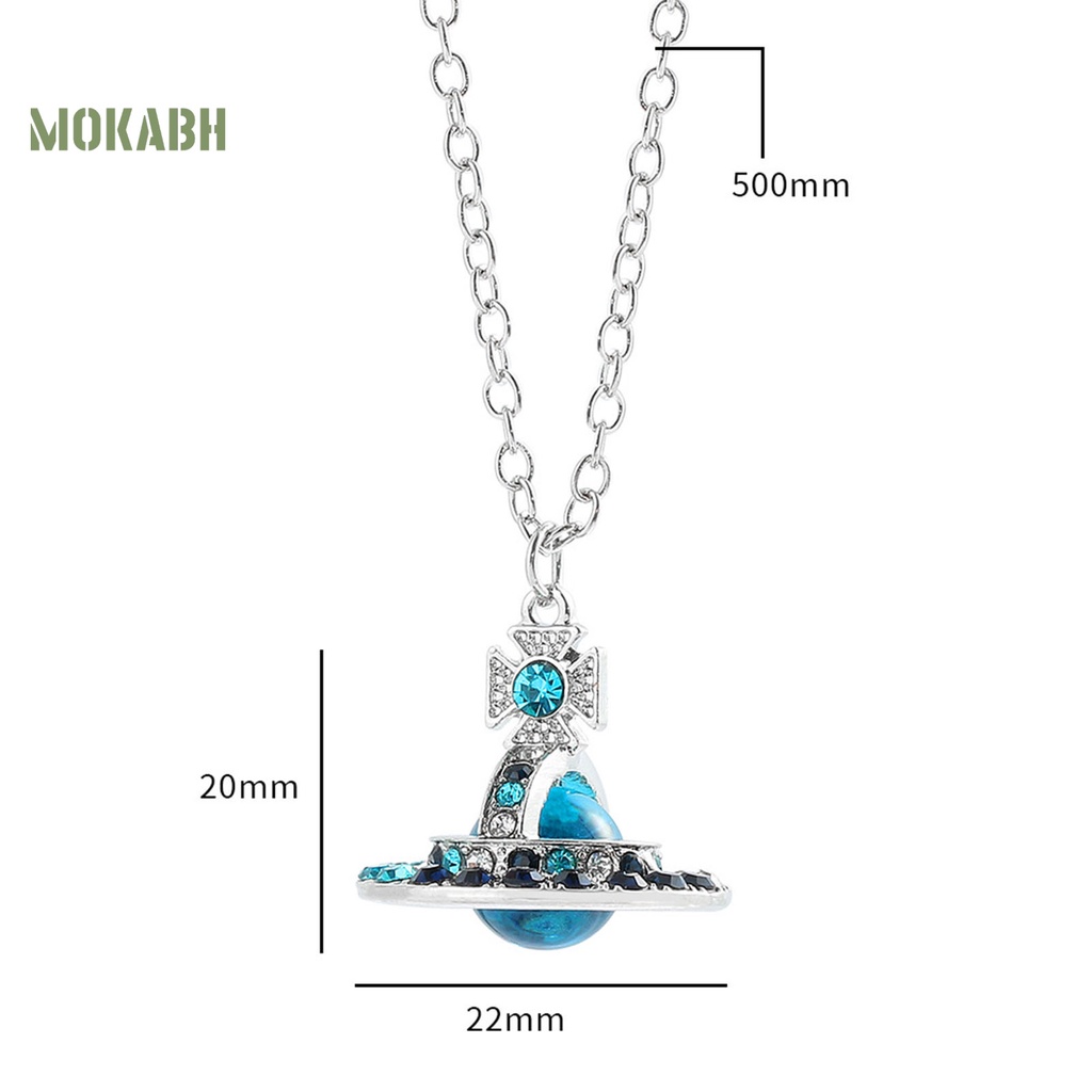 [Mới] Vòng cổ Mặt Hình Hành Tinh Đính Đá Zircon Giả Cao Cấp Cá Tính Dành Cho Nữ