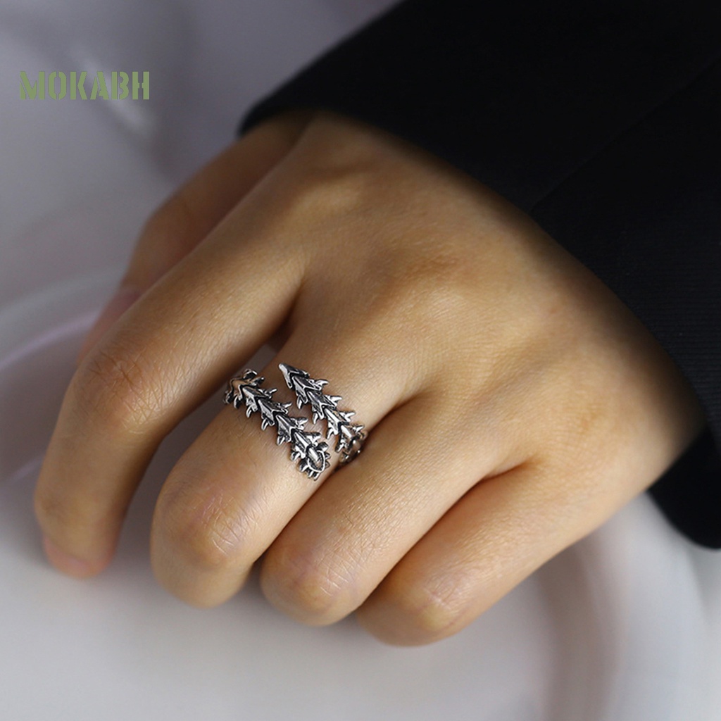 [Mới] Nhẫn Hở Mạ Điện Trang Trí Hình Học Phong Cách Âu Mỹ Cổ Điển Không Gây Dị Ứng Có Thể Điều Chỉnh