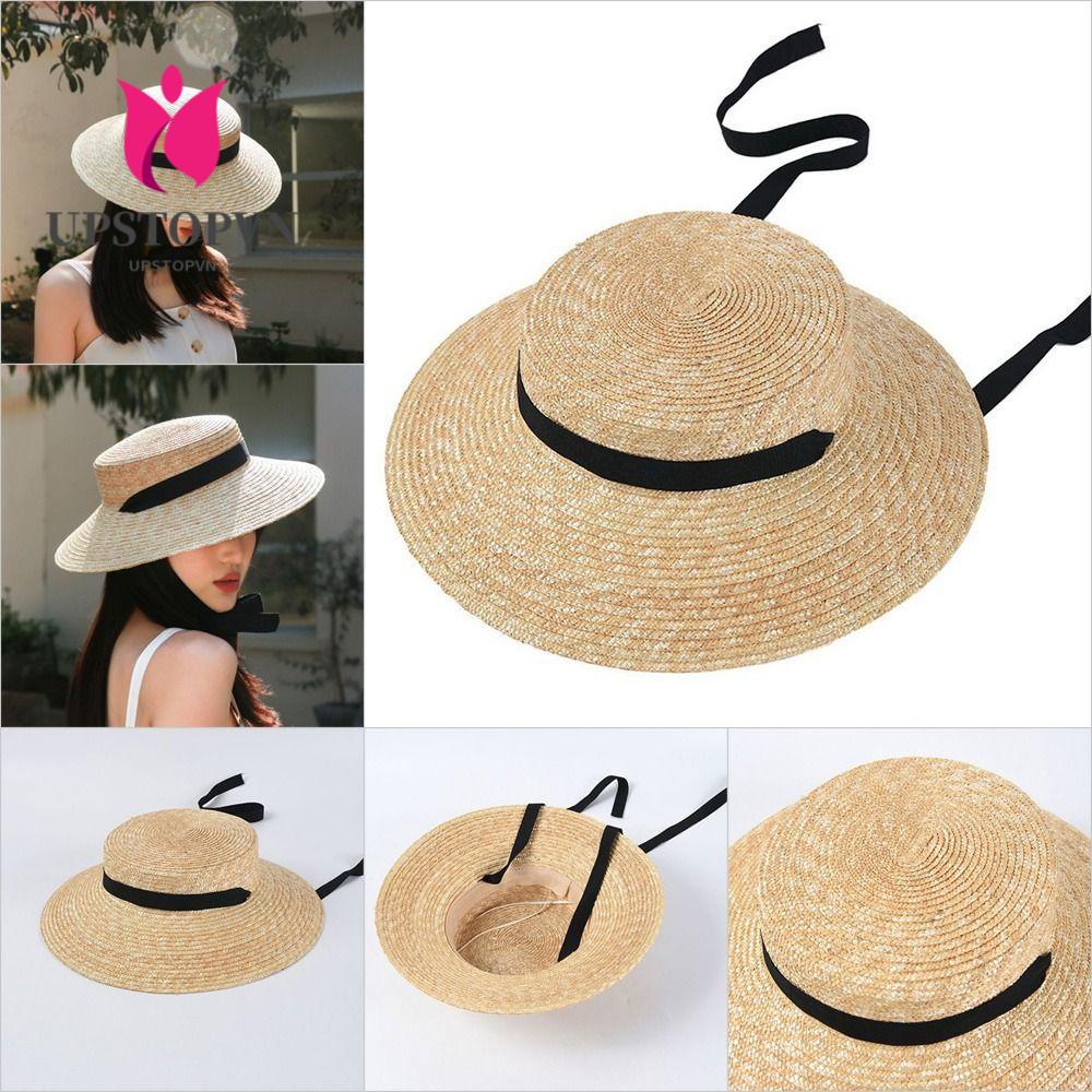 Mũ Cói Rộng Vành Chống Nắng Thiết Kế Trẻ Trung Hợp Thời Trang