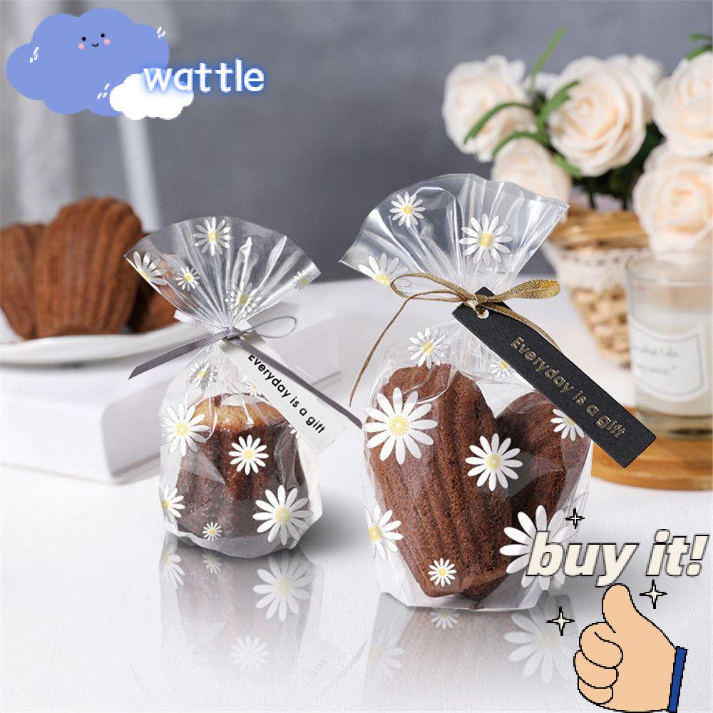 Set 50 / 100 Túi Đựng Bánh Quy Trong Suốt Trang Trí Tiệc Giáng Sinh