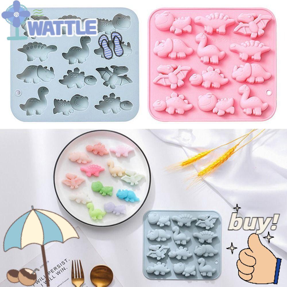 Khuôn Làm Bánh Chất Liệu Silicone Hình Khủng Long Dễ Thương