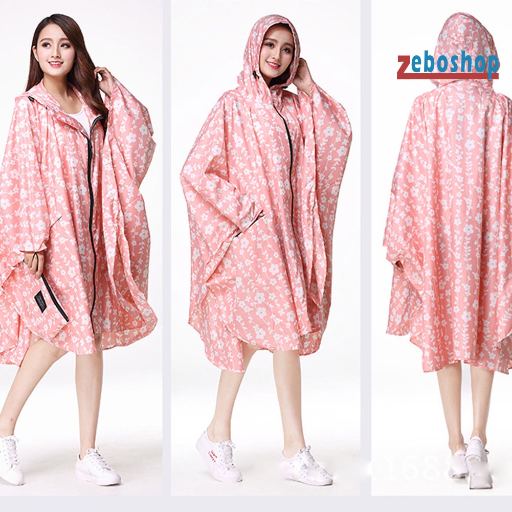 Áo Mưa Dáng Dài Có Mũ Trùm Chống Thấm Nước Tiện Dụng Cho Nữ
