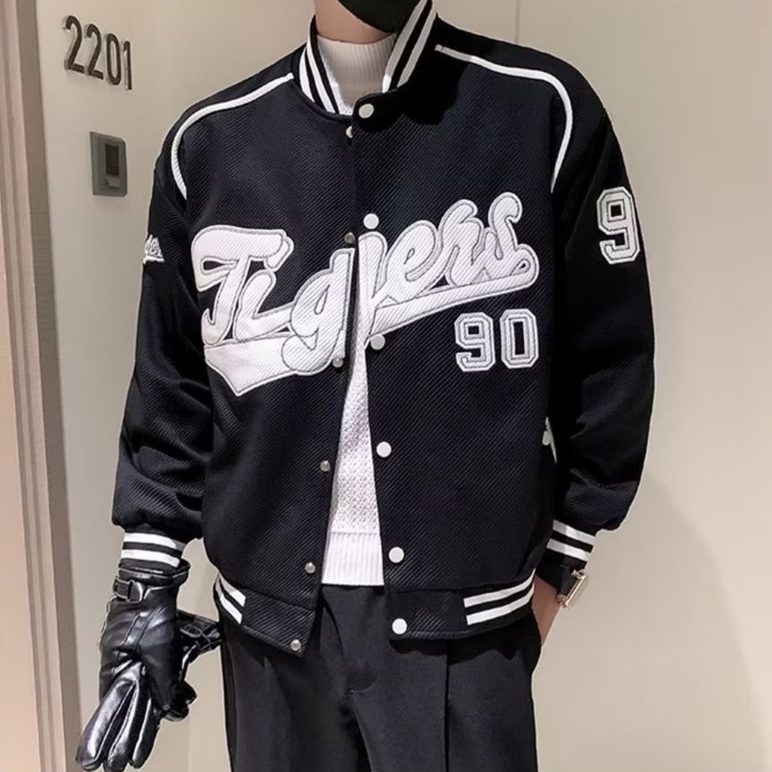 Áo Khoác Cổ Đứng Phong Cách Đường Phố Thời Trang Xuân Thu 2022 Cho Nam