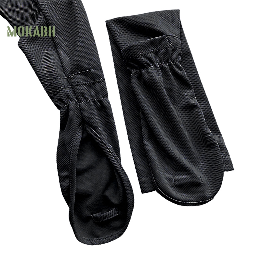 1 Cặp Ống Tay Áo Bằng Lụa Lạnh Co Giãn Thoáng Khí Chống Tia UV Màu Sắc Đơn Giản