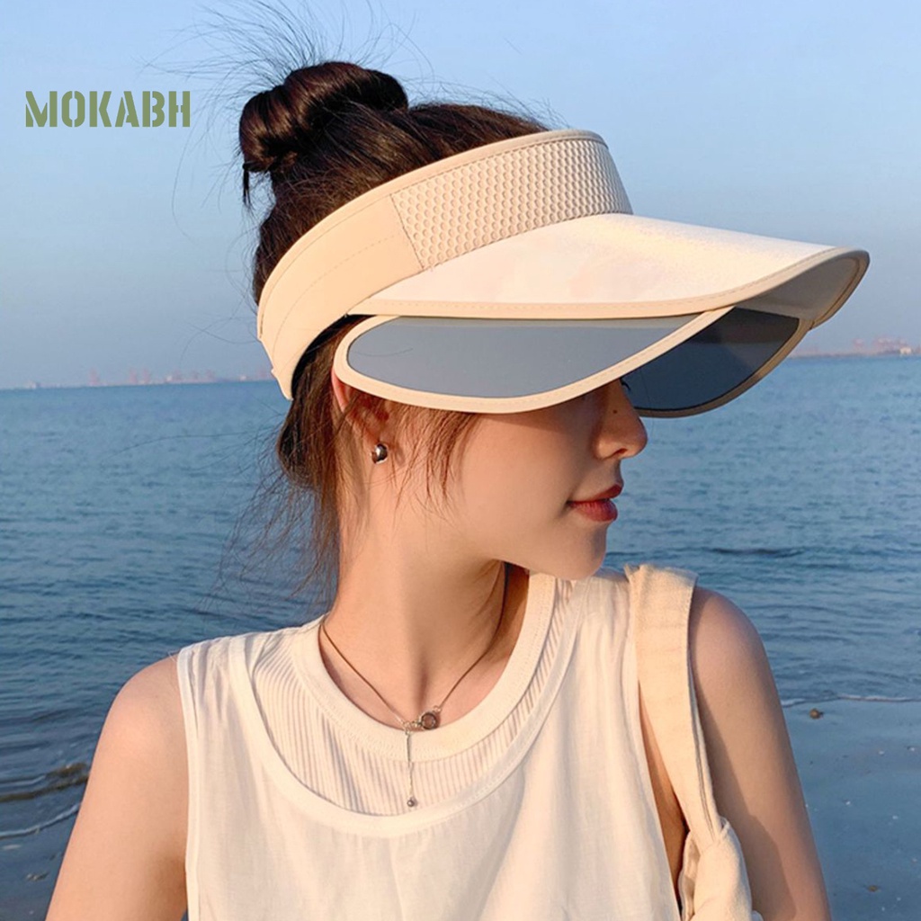 Mũ Lưỡi Trai Nửa Đầu Chống Nắng Thoáng Khí Thoải Mái Có Thể Điều Chỉnh Cho Nữ